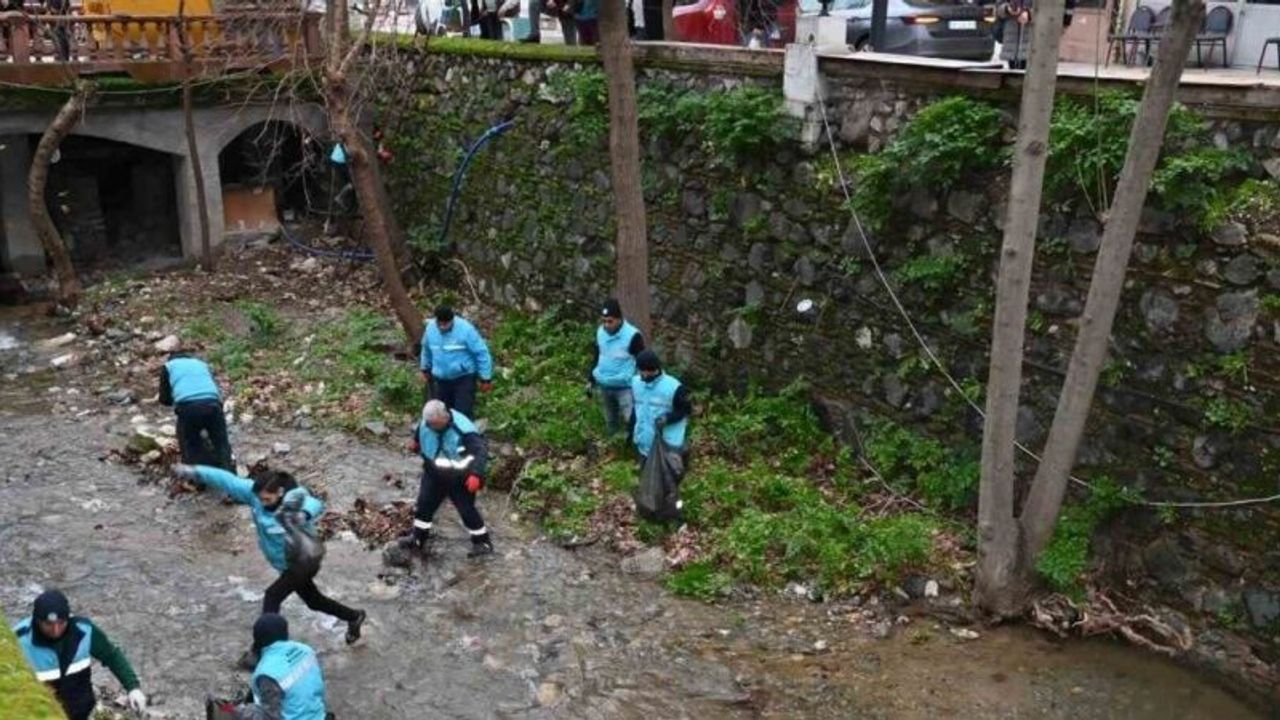 Çevresi tarihle çevrili olan Çaybaşı Deresi’nde hummalı çalışma