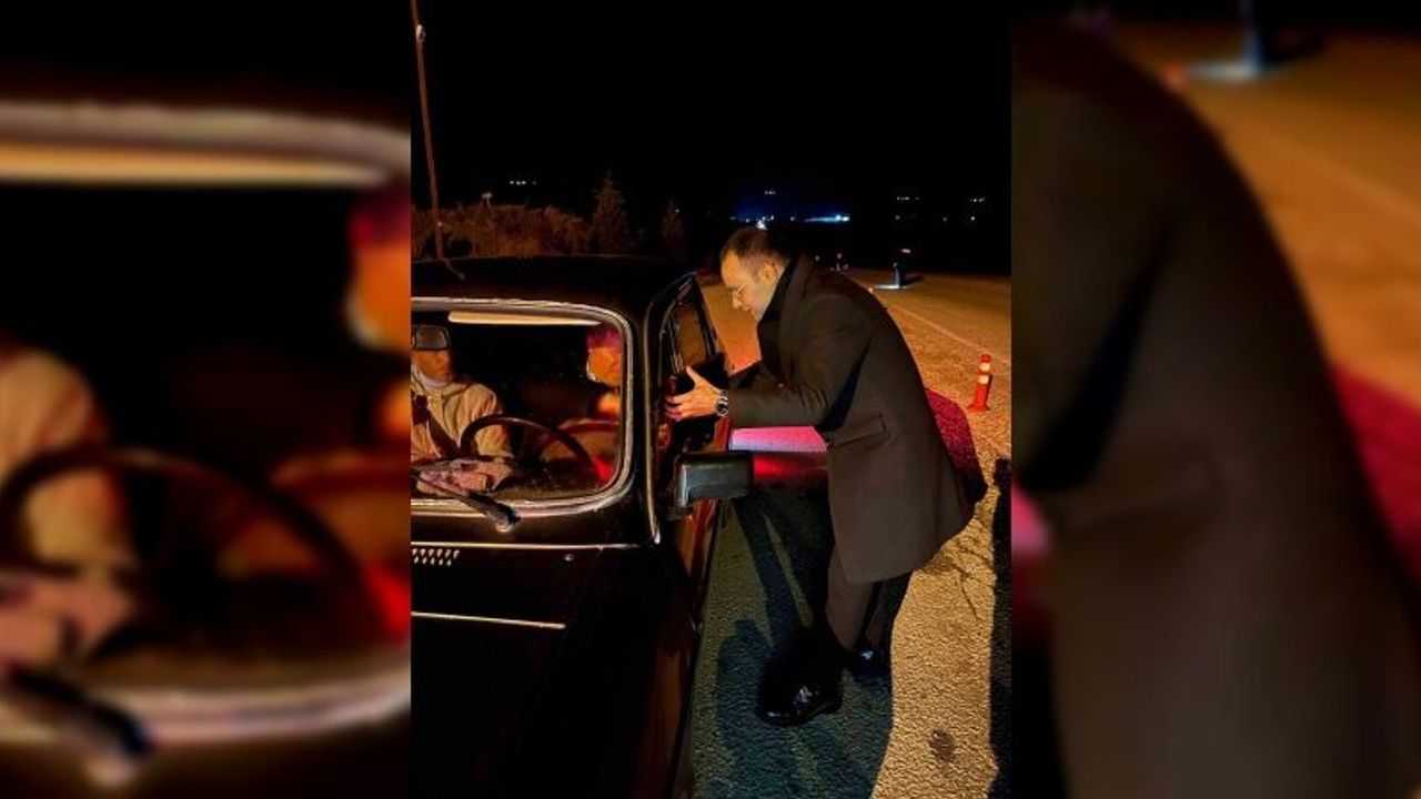 Kaymakam Kahveci yılbaşı akşamı kolluk kuvvetlerini yalnız bırakmadı