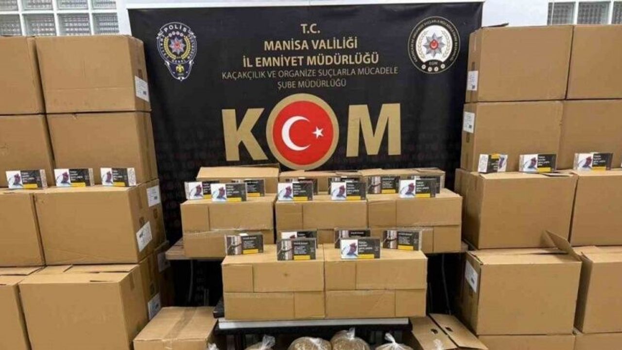 Manisa’da kaçak tütün ve içki operasyonu: 5 gözaltı