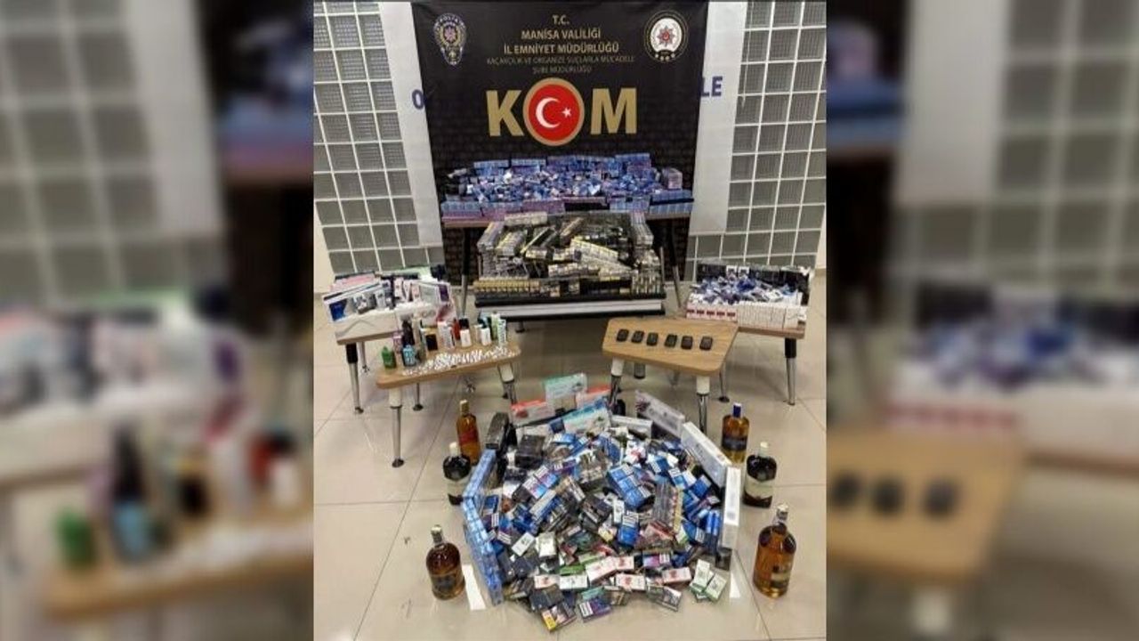 Manisa’da 4 bin 600 paket kaçak sigara yakalandı