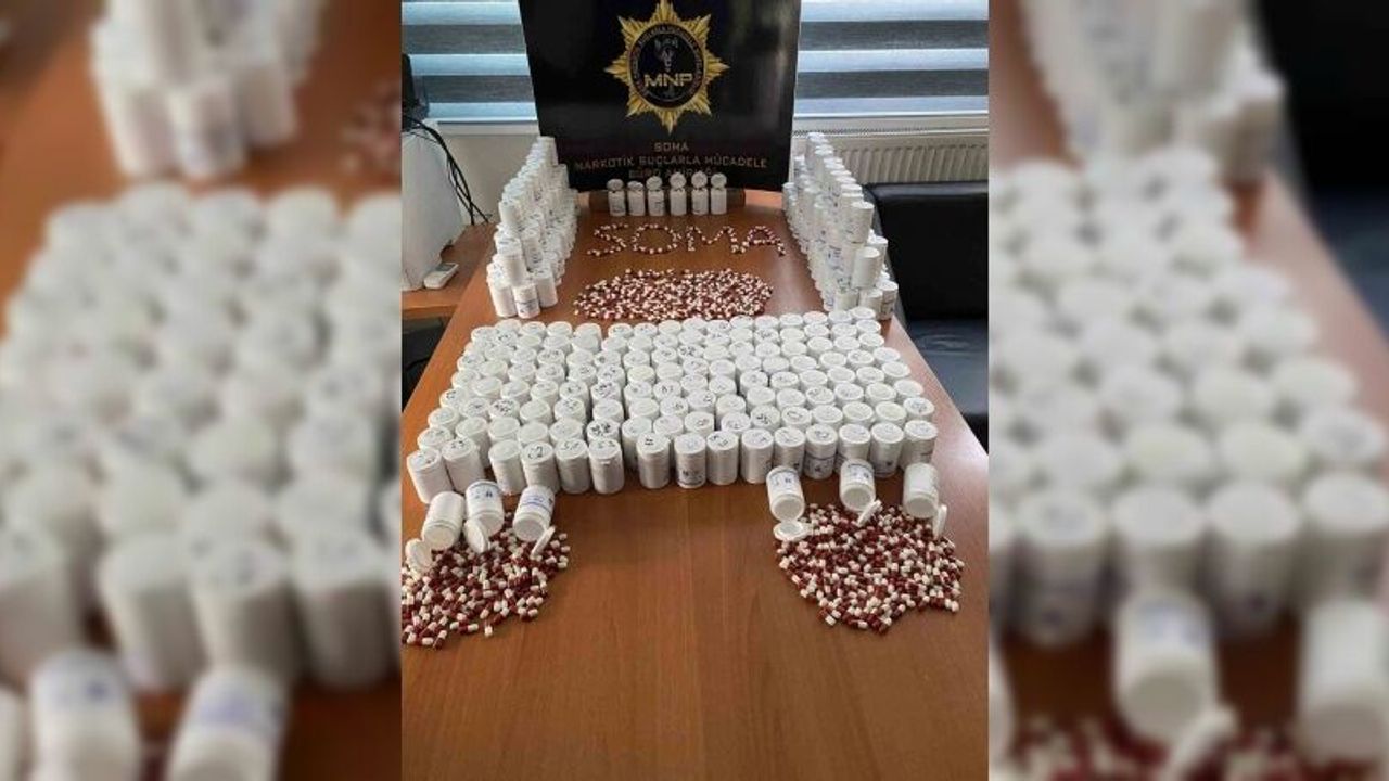 Manisa’da uyuşturucu operasyonu: 17 bin sentetik ecza ele geçirildi