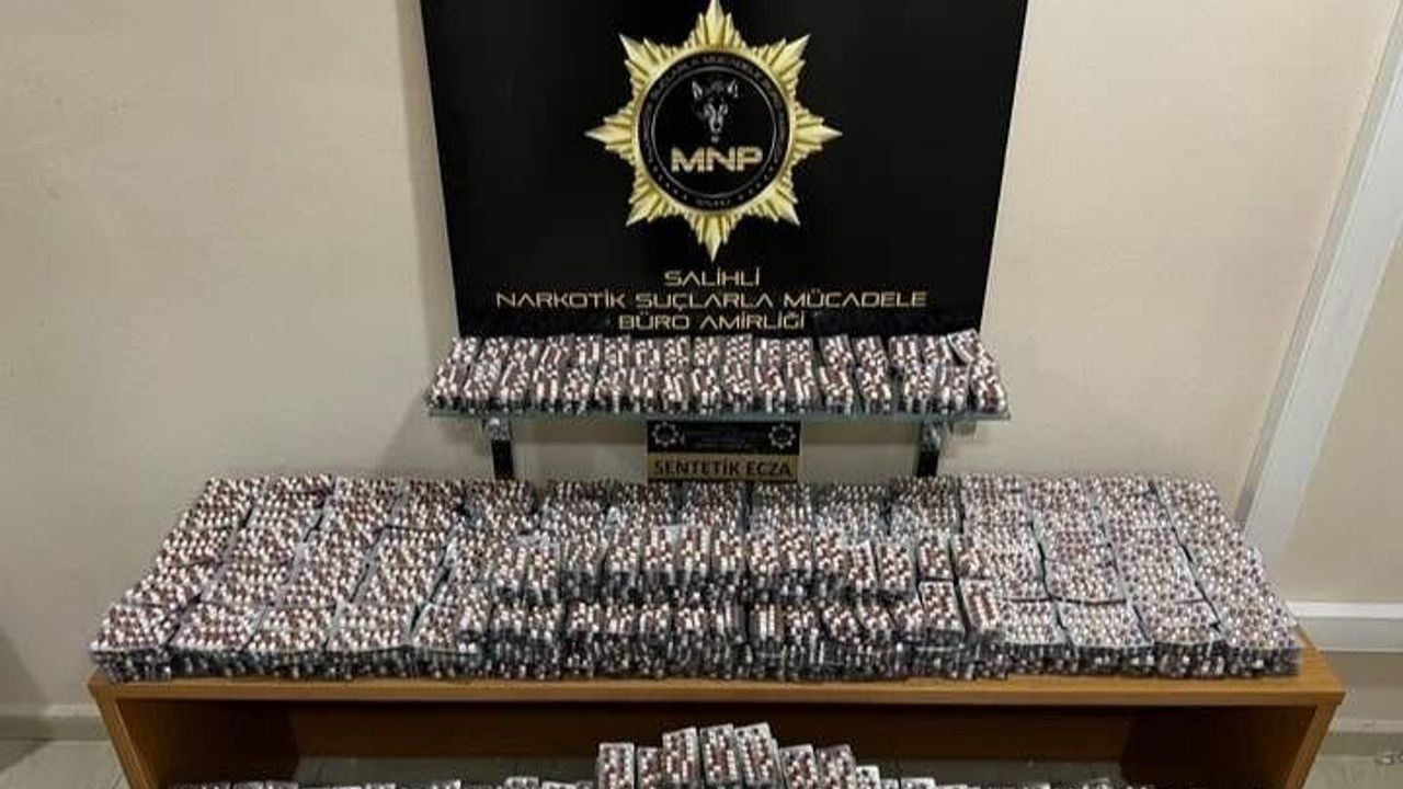Salihli’de 30 bin adet sentetik uyuşturucu hap ele geçirildi: 4 tutuklama