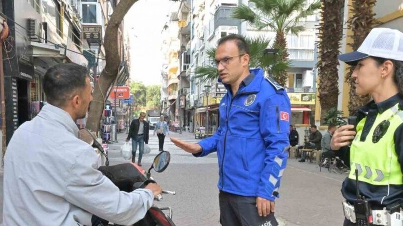 Emniyet ve zabıtadan ortak yaya yolu denetimi