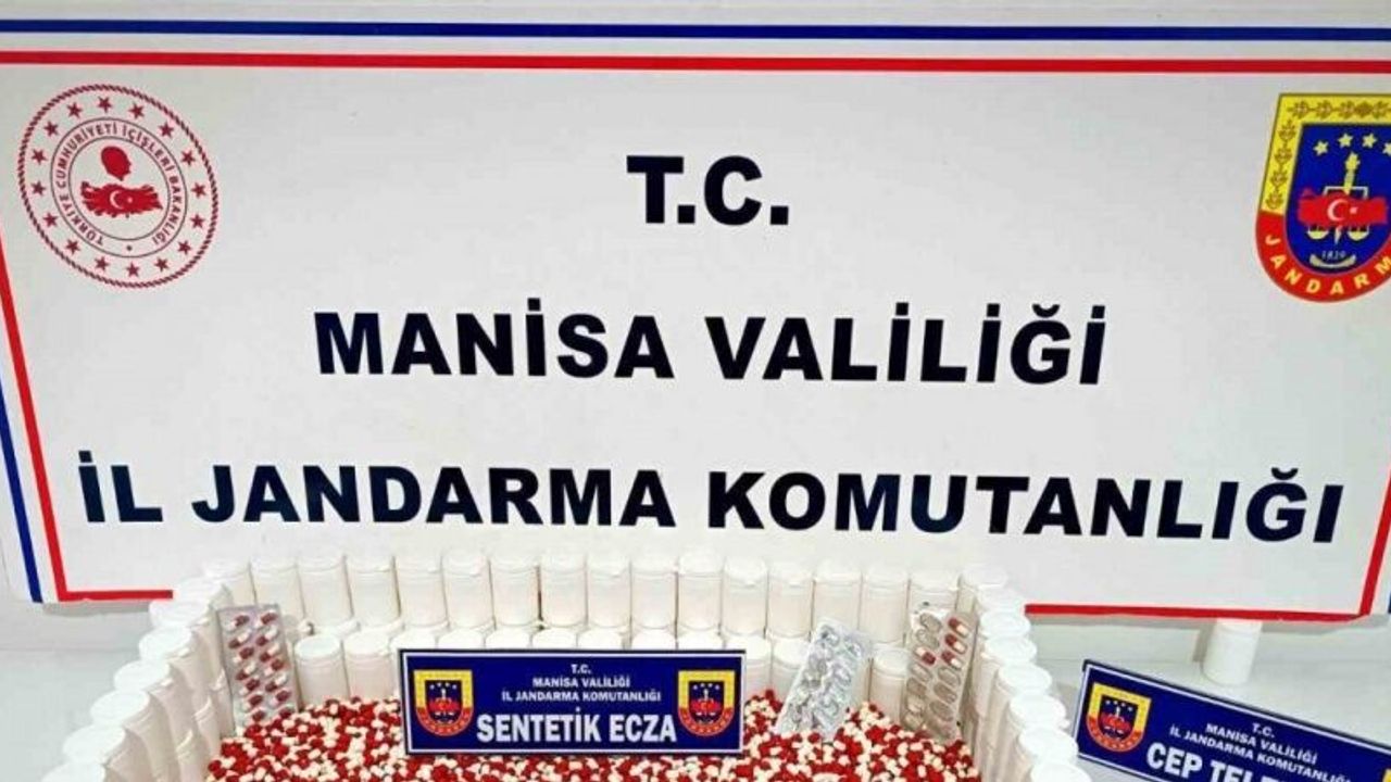 Manisa’da 6 bin 71 sentetik ecza ile yakalanan şüpheli tutuklandı