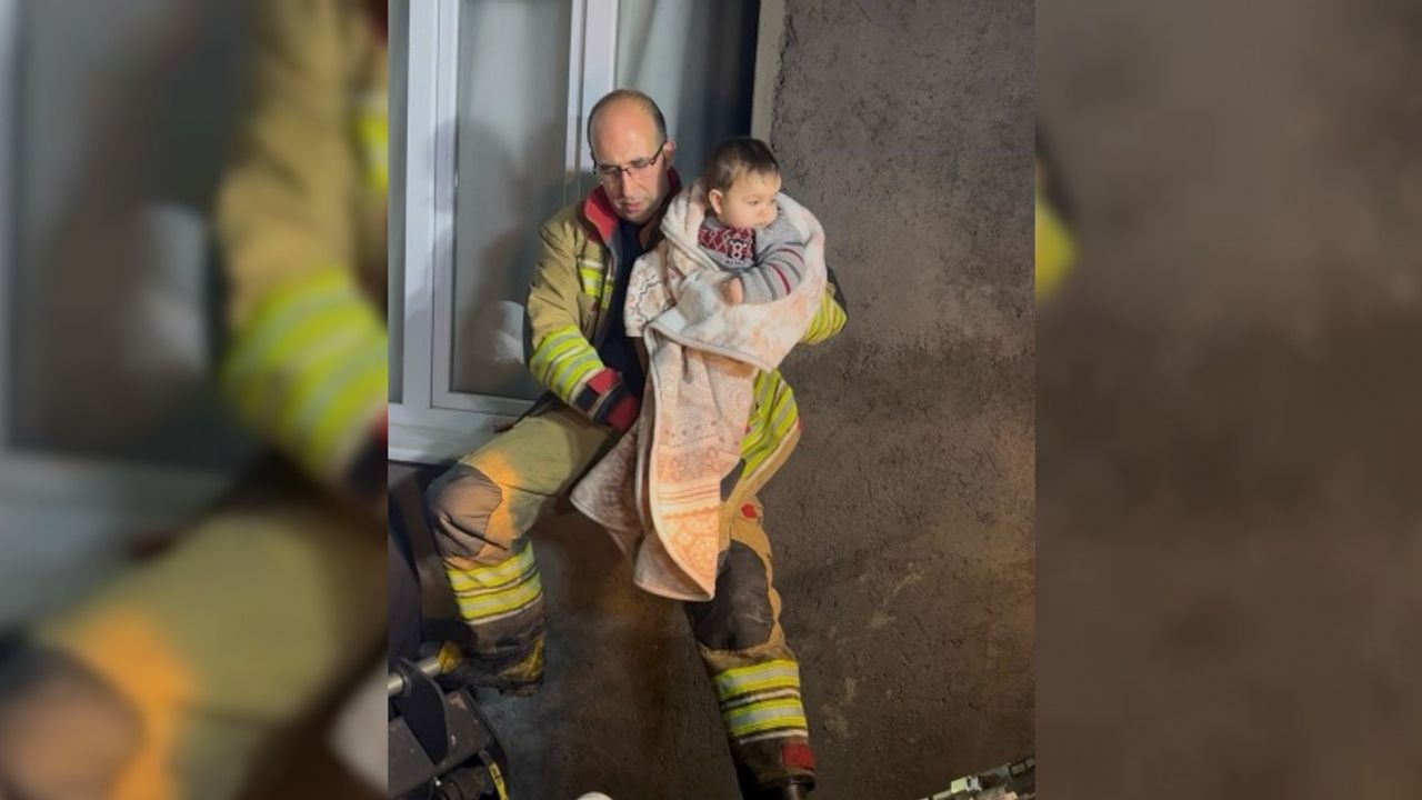 Selde mahsur kalan 11 kişilik aileyi itfaiye kurtardı