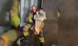 Selde mahsur kalan 11 kişilik aileyi itfaiye kurtardı
