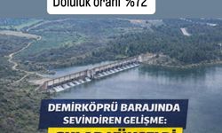Demirköprü Barajı Doluluk Oranı %72