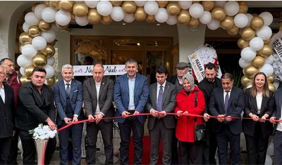 KÜTAHYA GEDİZ PROTOKOLÜ TAM KADRO KAFE AÇILIŞINDAYDI