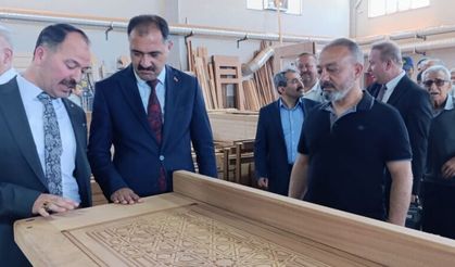 Demirci halısından sonra cami donanımları da dünyaya ulaşıyor