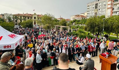 Manisalılar Gazze İçin Yürüdü: Zulme Sessiz Kalınmadı