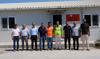 AK Parti Manisa İl Başkanı Süleyman Turgut, Gediz Köprülü Kavşağında, incelemelerde bulundu