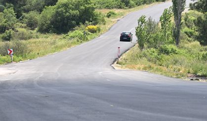 Büyüksümbüller ile Ortaköy arasındaki yol sıcak asfaltla yenilendi