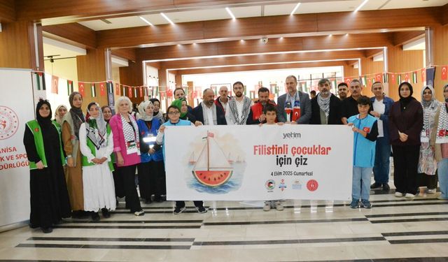 Manisa’da “Filistinli Çocuklar İçin Çiz” etkinliği