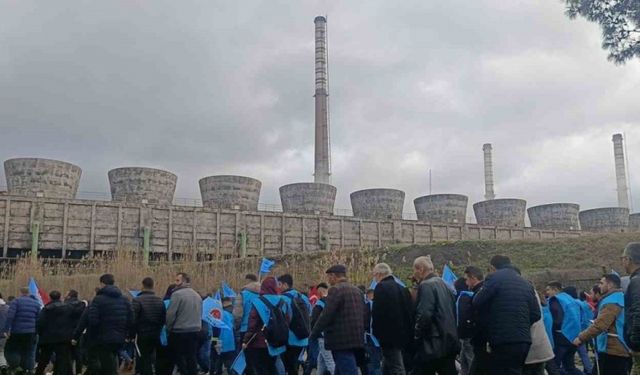 Konya Şeker’e bağlı Soma Termik Santrali’nde işçiler sokağa döküldü