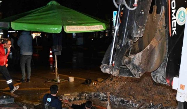 MASKİ’den Manisa altyapısında gece mesaisi