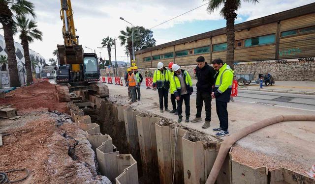 Alsancak'ta dev altyapı çalışması