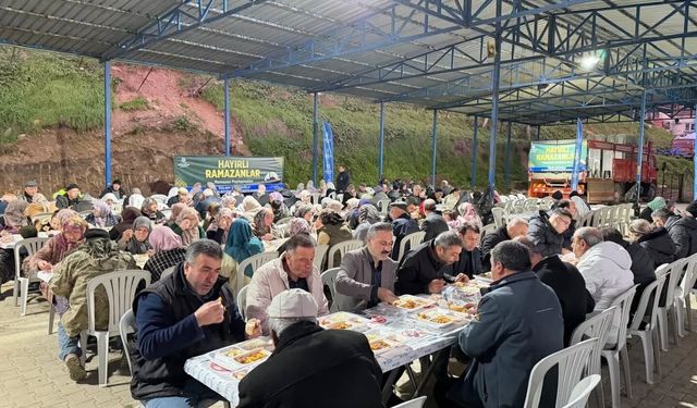 Aydın Büyükşehir'den Eğridere'de iftar sofrası