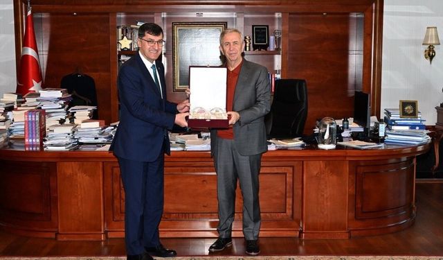 Başkan Kahveci, Mansur Yavaş ile ortak yatırım alanlarını ele aldı