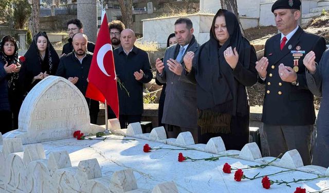 Çetinkaya, ölümünün 77'nci yıl dönümünde yad edildi