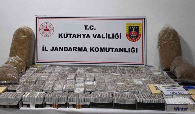 Kütahya'da jandarmadan kaçakçılık operasyonu