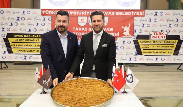 Tavas'ın tescilli baklavası dünya pazarına açılıyor