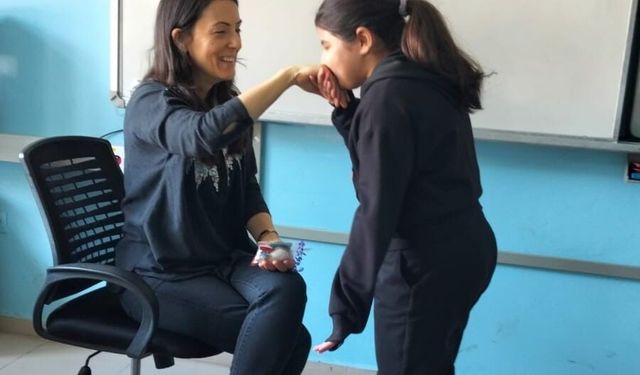 Okulda bayram geleneği yaşatıldı