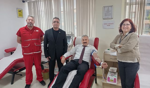 Manisa Emniyet Müdürü Aktaş’tan Örnek Davranış: 23. Kez Kan Bağışında Bulundu