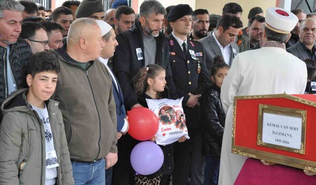 Kaza kurbanı Manisalı Uzman Çavuş'a acı veda