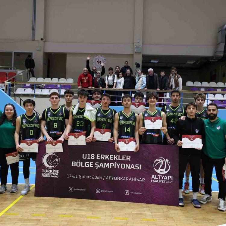 Merkezefendi Belediyesi U18 Erkek Basketbol Takımı Afyonkarahisar'da namağlup şampiyon oldu