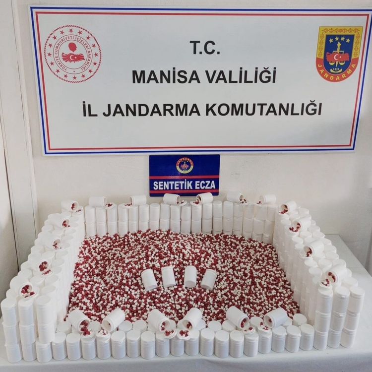 Şehzadeler'de 20 bin 345 sentetik hap ele geçirildi