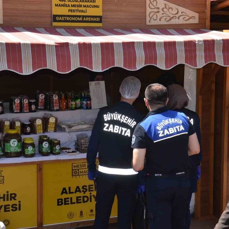 Gastronomi panayırında denetim
