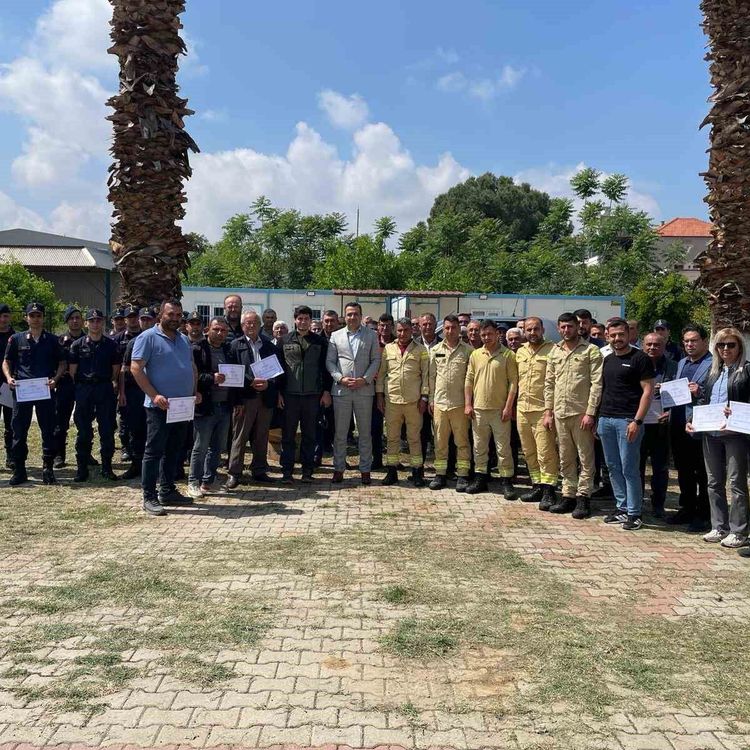 Sarıgöl'de 95 kişiye yangın eğitimi