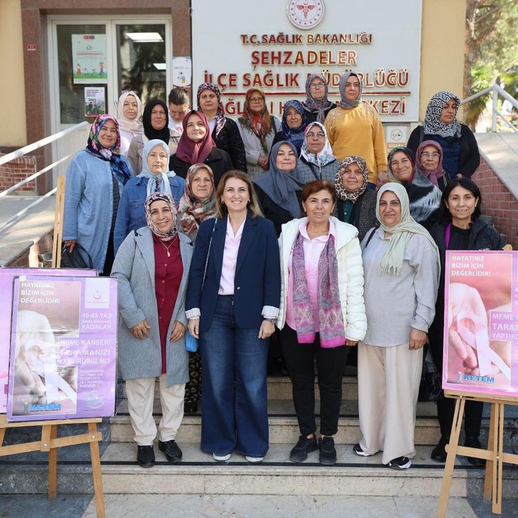 ŞEHZADELER BELEDİYESİ’NDEN KIRSAL MAHALLELERDEKİ KADINLARA MEME KANSERİ FARKINDALIĞI