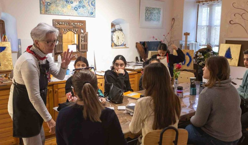 Datça'da öğrenciler sanata doydu