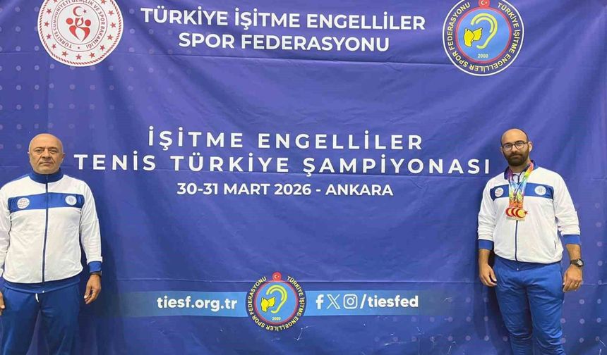 İşitme Engelliler Tenis Turnuvası'nda Muğla'ya 3 madalya