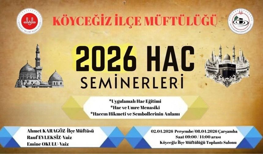 Köyceğizli hacı adaylarına seminer verilecek